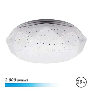 Elbat Serie Neptuno Aplique de Techo LED 20W 2000lm - 6500K Luz Fria - Diametro 28cm