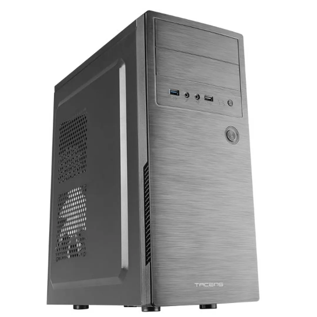 Tacens ENSIS Caja Semitorre - Estructura Metalica Ultrarresistente - Ventilacion Eficiente - Soporte Refrigeracion Liquida - Conectividad Avanzada USB 1
