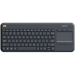 Logitech K400 Plus Teclado Inalambrico Touchpad - PC, TV - Color Negro