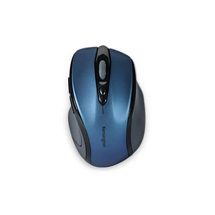 Kensington Pro Fit Raton Inalambrico 2,4GHz 1600dpi - Sensor Optico 1750ppp - 5 Botones - Uso Diestro - Tamaño Mediano Ergonomico - Color Azul/Negro