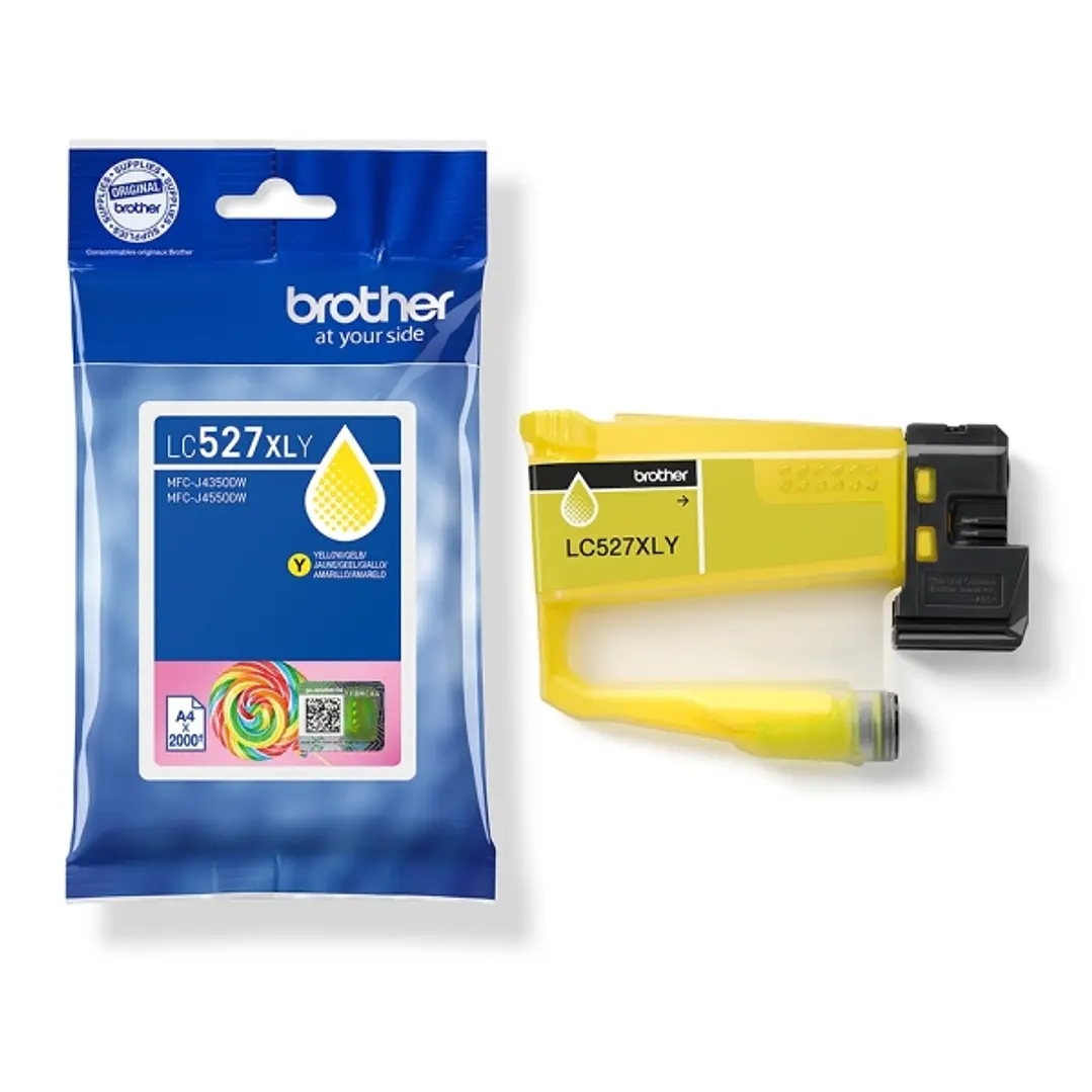 Brother LC527XL Amarillo Cartucho de Tinta Original - LC527XLY 1