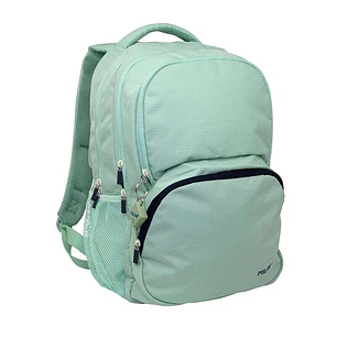 Milan Serie 1918 Mochila Escolar 25L - 3 Bolsillos Delanteros + 2 Bolsillos Laterales - Asas Regulables y Acolchadas - Tamaño 46,5x30x17cm - Color Ver