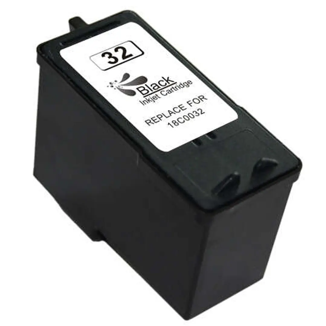Lexmark 32 Negro Cartucho de Tinta Generico - Reemplaza 18CX032E 1