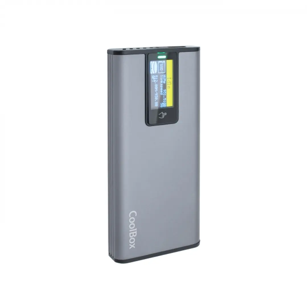 Coolbox PS32 Carcasa Externa SSD M.2 NVMe USB 3.2 Gen2 - Pantalla Táctil 1