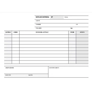 Apli Talonario Entrega 1/8 Apaisado Duplicado - Formato Apaisado - 2 Copias - Numeracion Secuencial - Papel Autocopiativo - Blanco