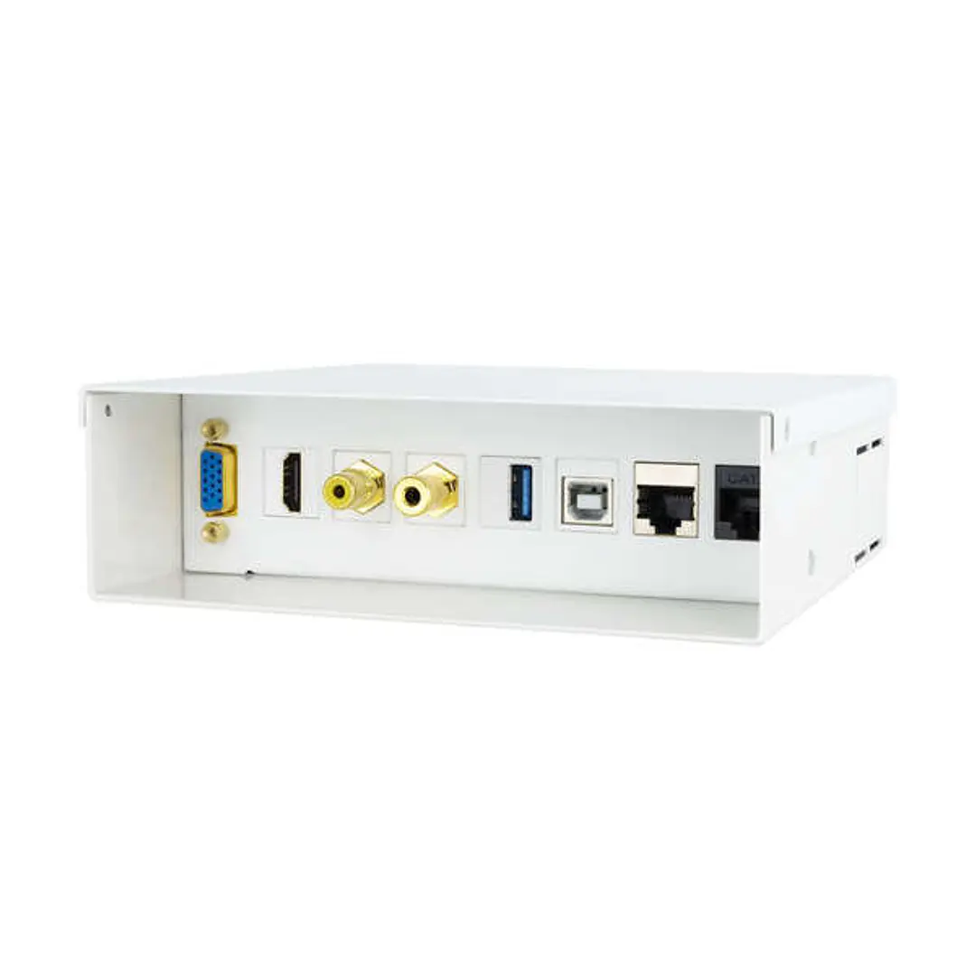 Nanocable Caja de Conexiones Multimedia de Pared VGA, HDMI, Jack3.5, RCA, USB 2.0 B, USB 3.0, 2x RJ-45 1