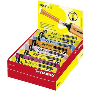 Stabilo Boss 70 Recarga de 3ml para Marcador Fluorescente - Tinta con Base de Agua - Colores Surtidos