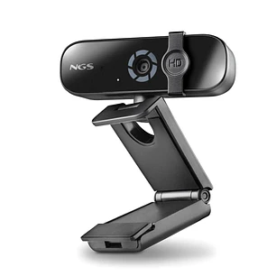NGS XpressCam 2000 Webcam FullHD 2K USB 2.0 - Microfono Multidireccional - Filtro de Privacidad - Amplio Campo de Vision - Cable de 1.50m - Color Negr