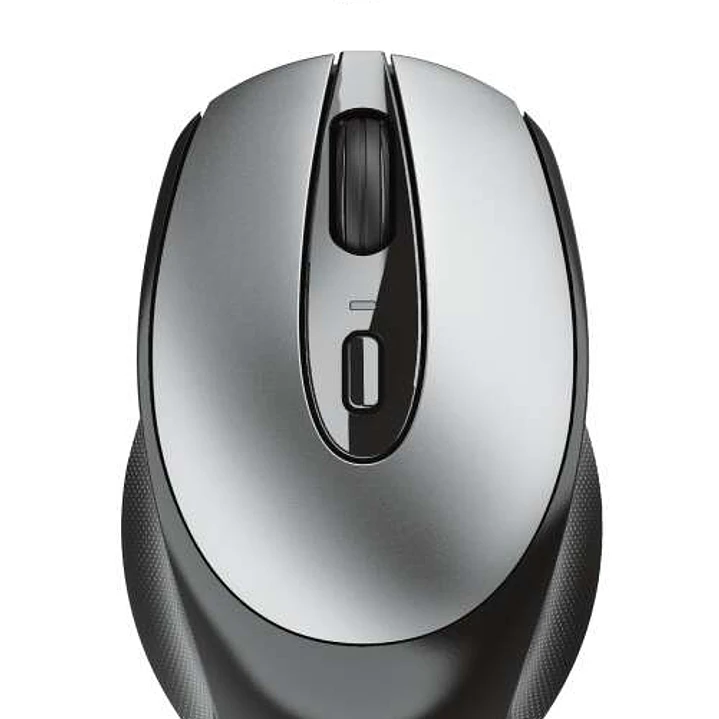 Trust Zaya Raton Inalambrico Recargable USB 1600dpi - 3 Botones - Uso Ambidiestro - Color Gris/Negro 1