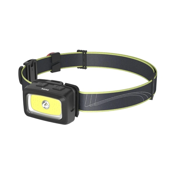 Hama Hl350 Linterna Frontal LED - Cinta para la Cabeza - 350 Lumenes - Autonomia hasta 5h - Funciona con 4 Pilas AAA - IP44 - Color Negro 1