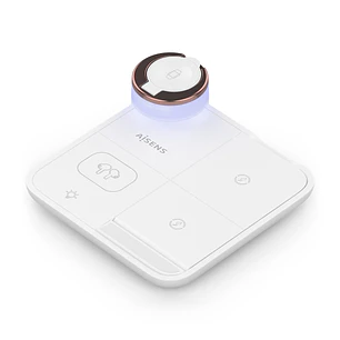 Aisens Cargador Inalambrico 15W - USB-C - Protocolo Qi - Moviles, Apple Watch y Auriculares - Proteccion Contra Sobretension, Sobretemperatura y sobre