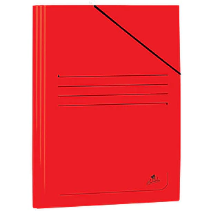 Mariola Carpeta de Carton Plastificado Folio 500gr/m2 - Medidas 34x25cm - Cierre con Goma Elastica - Color Rojo
