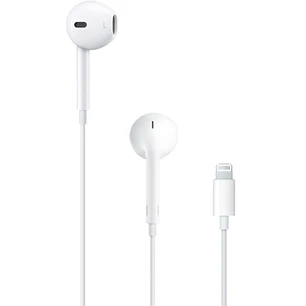 Apple EarPods Auriculares Binaurales Lightning - Microfono Integrado - Control de Volumen - Color Blanco