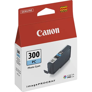 Canon PFI300 Cyan Photo Cartucho de Tinta Original - 4197C001/PFI300PC