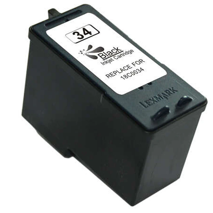 Lexmark 34 Negro Cartucho de Tinta Generico - Reemplaza 18C0034E 1