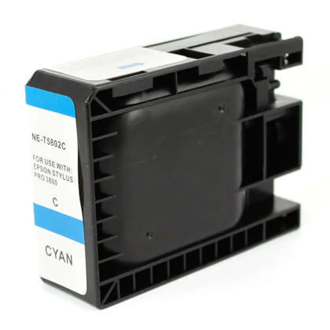 Epson T5802 Cyan Cartucho de Tinta Pigmentada Generico - Reemplaza C13T580200 1