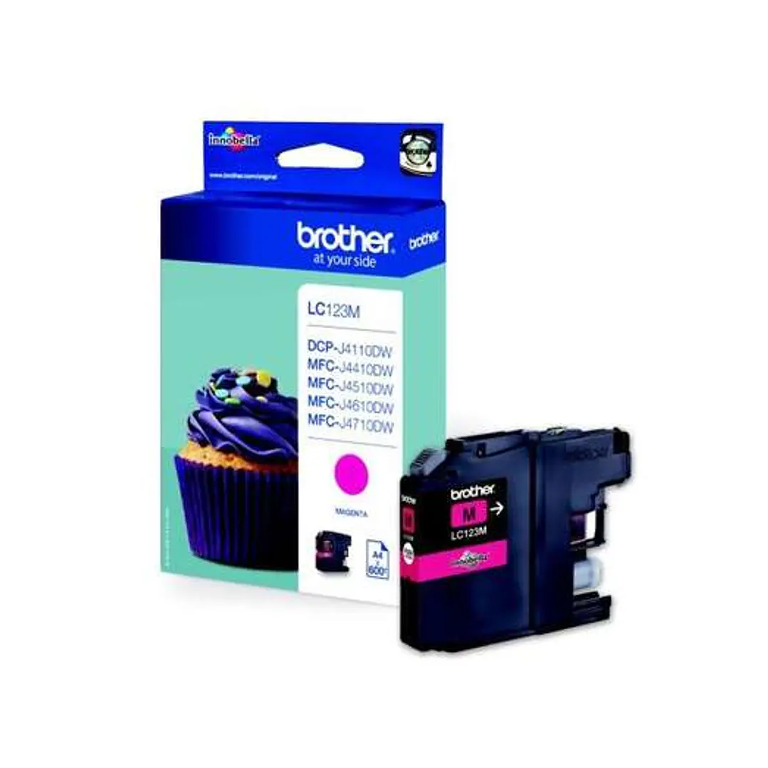 Brother LC123 Magenta Cartucho de Tinta Original - LC123MBP 1