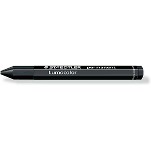 Staedtler Lumocolor Permanent Omnigraph 236 Cera Permanente Hexagonal - Resistente al Agua - Diametro 12mm Aprox - Color Negro