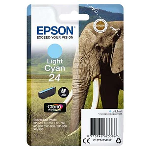 Epson T2425 (24) Cyan Light Cartucho de Tinta Original - C13T24254012