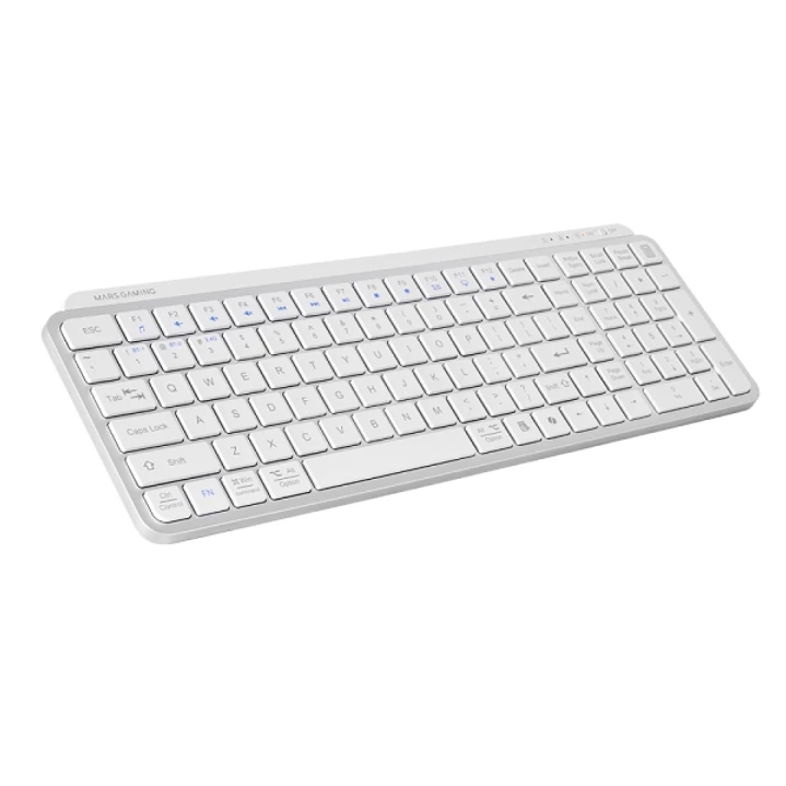 Mars Gaming MK-SILENKEYS Teclado Completo Inalambrico - Bluetooth - Disposicion Francesa AZERTY FR - 720mAh - Teclas Silenciosas de Perfil Bajo - Acce 1