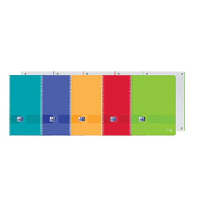 Oxford Live&Go Europeanbook 1 Tapa de Plastico A4+ 5x5 - Tamaño A4+ - 80 Hojas - Colores Surtidos