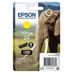 Epson T2424 (24) Amarillo Cartucho de Tinta Original - C13T24244012