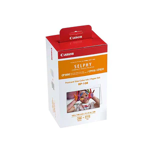 Canon RP-108 Value Pack Original - 2x Kits de Tinta de 54 Impresiones - 108 Hojas de Papel Foto 100x148 mm (4x6