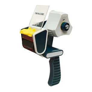 Apli Dispensador de Precinto - para Rollo Normal y Compacto - Facil de Usar y Cargar - Resistente y Duradero - Blanco