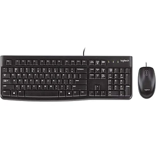 Logitech MK120 Pack USB Teclado + Raton 1000dpi 3 Botones - Uso Ambidiestro - Color Negro