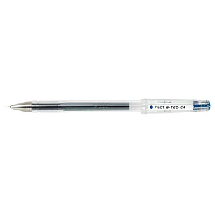 Pilot Boligrafo de Gel G-Tec C4 - Extra Fino - Recargable - Punta de Bola 0.4mm - Trazo 0.2mm - Color Azul