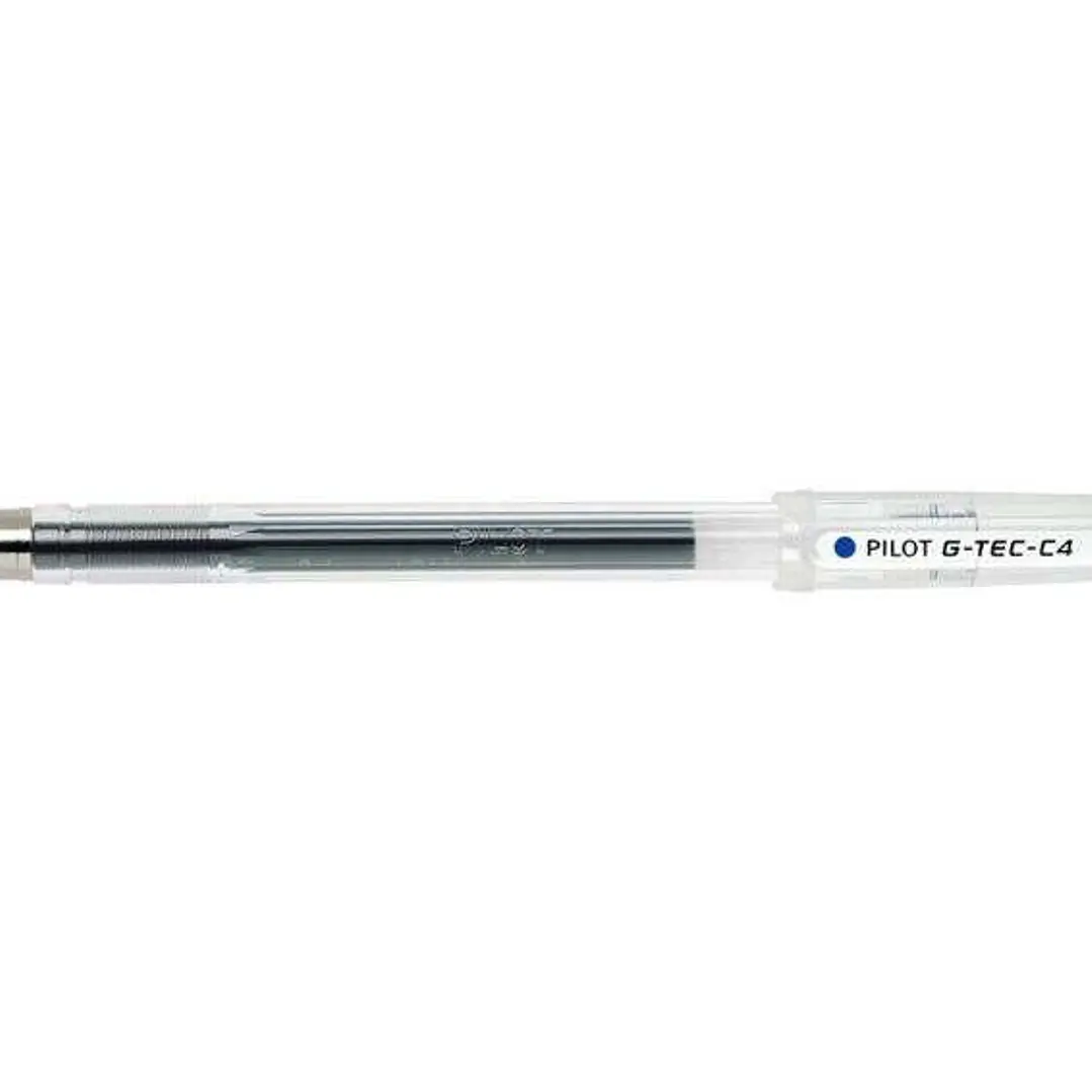 Pilot Boligrafo de Gel G-Tec C4 - Extra Fino - Recargable - Punta de Bola 0.4mm - Trazo 0.2mm - Color Azul 1