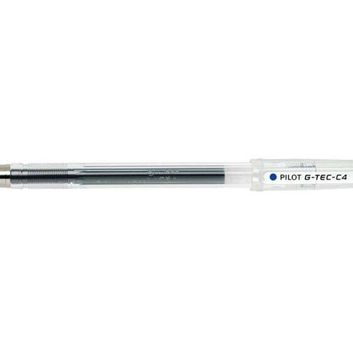 Pilot Boligrafo de Gel G-Tec C4 - Extra Fino - Recargable - Punta de Bola 0.4mm - Trazo 0.2mm - Color Azul 1