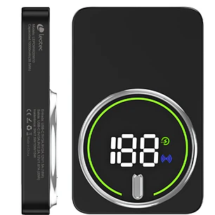 Leotec Powerbank Inalambrico 10.000 mAh -  PD 20W - Qi 15W - Color Negro