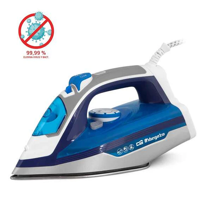 Orbegozo SV 2670 Plancha de Vapor Ceramica - Potencia 2600W - Funcion Auto Limpieza - Vapor Vertical - Regulador de Temperatura - Seguridad 1