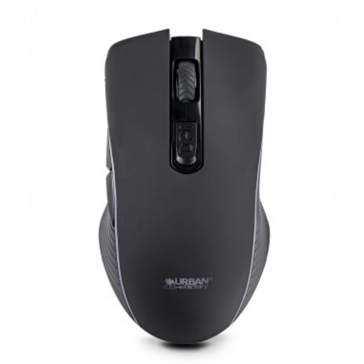 Urban Factory Onlee Raton Bluetooth 2.4Ghz - 1000-2400dpi - Bateria Recargable de 280mAh - 6 Botones - Uso Ambidiestro - Color Negro 1