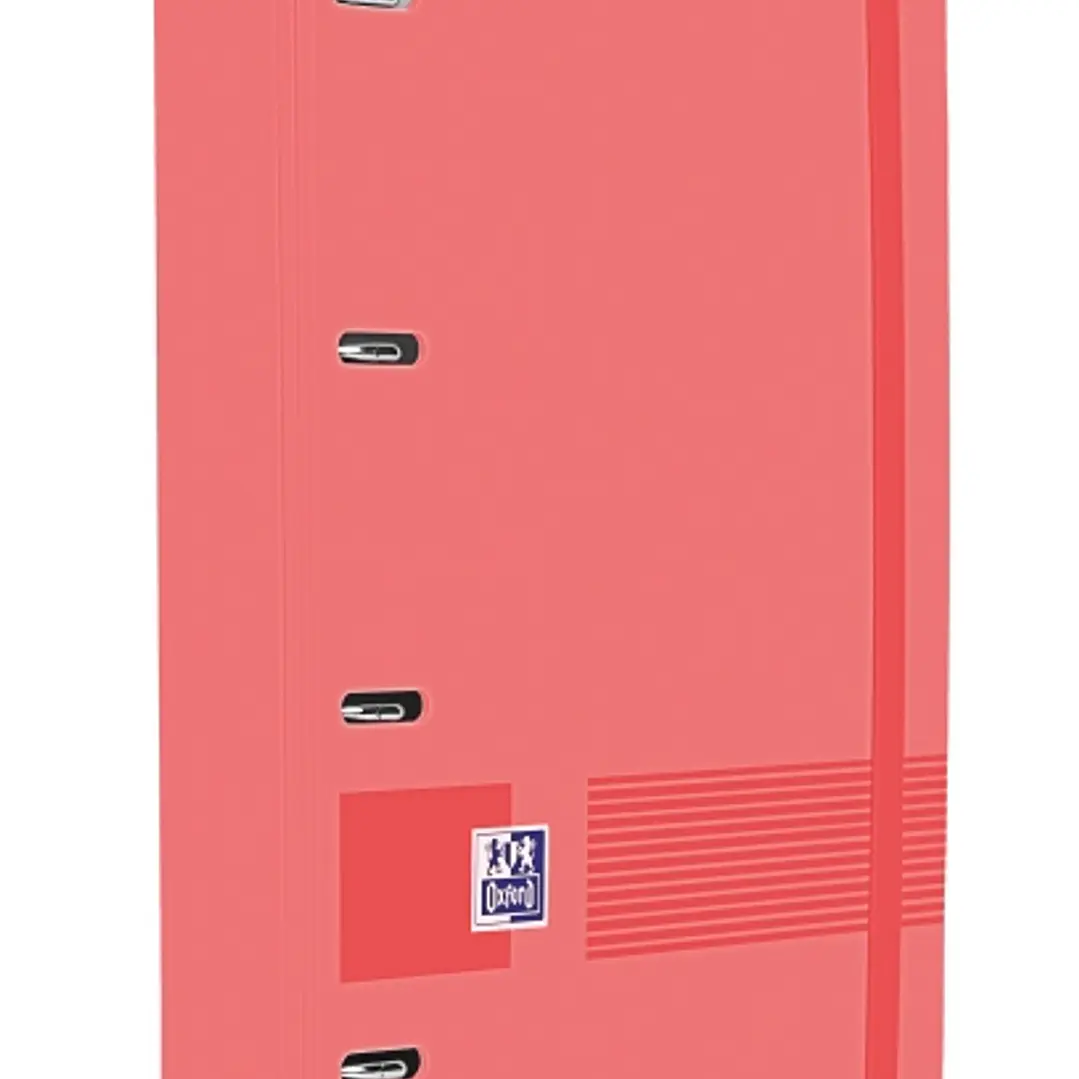 Oxford Europeanbinder Live & Go A4+ Carpeta Tamaño A4+ con Recambio de 100 Hojas Cuadricula 5x5mm - Tapa de Plastico Polyfoam - Cierre con Goma - Colo 1