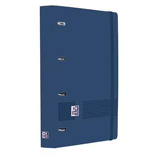 Oxford Europeanbinder Live & Go A4+ Carpeta Tamaño A4+ con Recambio de 100 Hojas Cuadricula 5x5mm - Tapa de Plastico Polyfoam - Cierre con Goma - Colo
