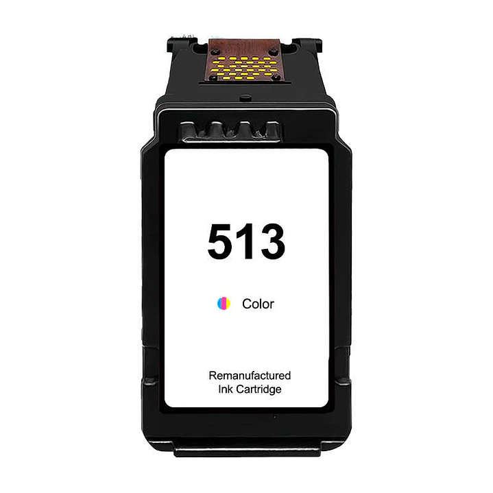 Canon CL513/CL511 Color Cartucho de Tinta Remanufacturado - Muestra Nivel de Tinta - Reemplaza 2971B001/2972B001 1