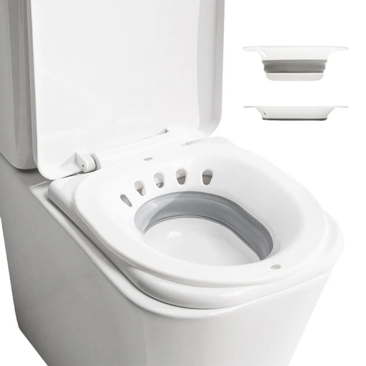 Innovagoods Fopobi Bide Plegable para Inodoro - Soporta hasta 140kg - Orificio para Colgar - Plegable - Facil Limpieza - 36x38.5x13.5cm - Color Blanco 1