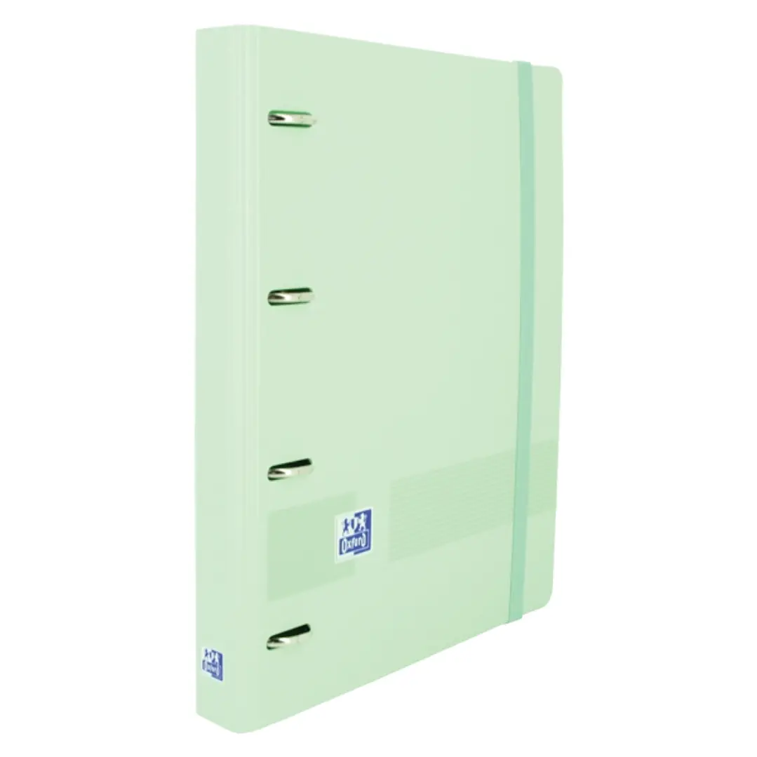 Oxford Live & Go A4+ Polyfoam Europeanbinder - Lomo de 45mm - Anillas de 4Dx35mm - Incluye Recambio 5x5 - Color Verde 1