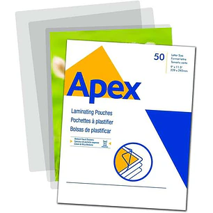 Fellowes Apex Pack de 100 Fundas para Plastificar A3 - 125 Micras - Acabado Alta Calidad - Transparente