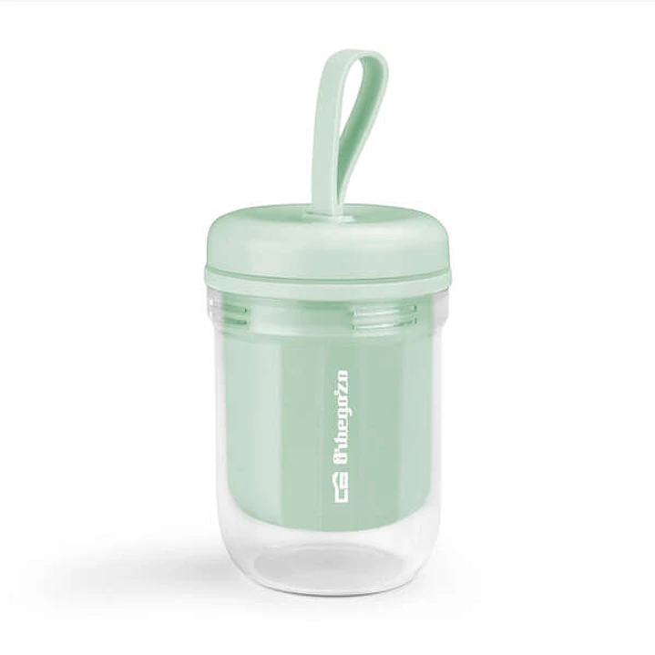 Orbegozo Mini Batidora Portatil BV 2500 - Orbegozo Smoothies y Batidos en Cualquier Lugar - Cuchillas de Acero Inoxidable - Sistema de Seguridad y Pro 1