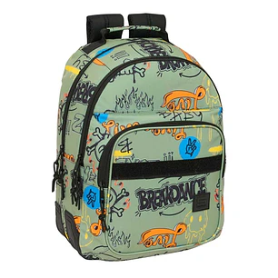 Safta Graffiti Zone Mochila con 2 Compartimentos - Antirozaduras - Adaptable a Carro - Bolsillo Frontal - Portabotellas - Tirador Doble - Hombreras Er
