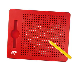 Apli Pizarra Magnetica Tamaño 215x12x170mm - Incluye10 Fichas con 20 Ejemplos - Ayuda a Desarrollar la Psicomotricidad Fina, la Memoria y la Imaginaci