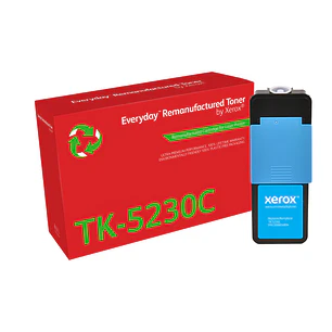 Xerox Everyday Kyocera TK5220/TK5230 Cyan Cartucho de Toner Remanufacturado - Reemplaza 1T02R9CNL1/1T02R9CNL0/TK5220C/TK5230C