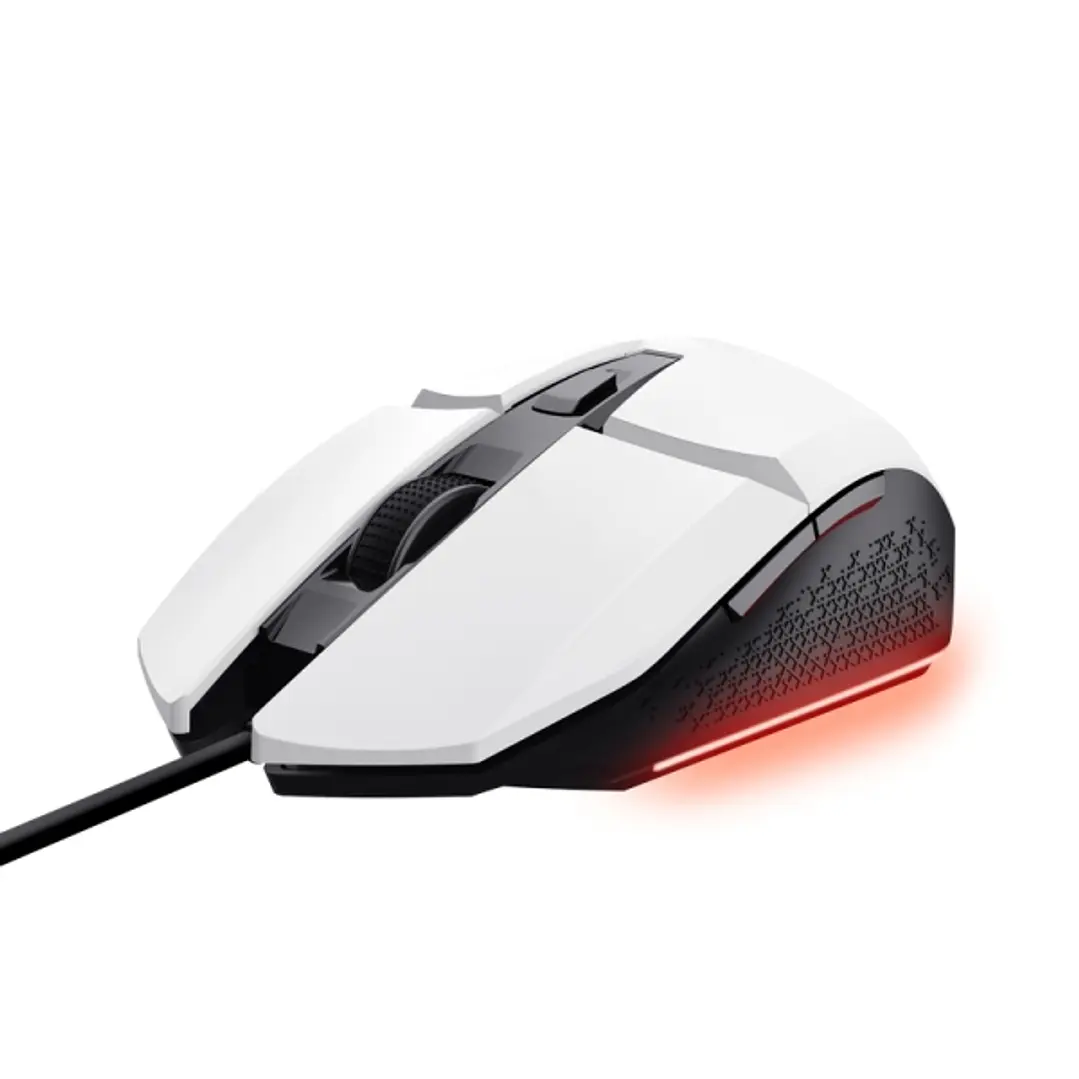 Trust Raton Gaming Iluminado Felox - Velocidad Ajustable 200-6400 PPP - 3 Configuraciones LED Multicolor - 6 Botones Programables 1