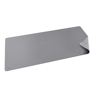 Trust Benya Alfombrilla de Escritorio XXL - PVC - Superficie Suave - Antideslizante - Flexible - 430x900mm - Color Gris