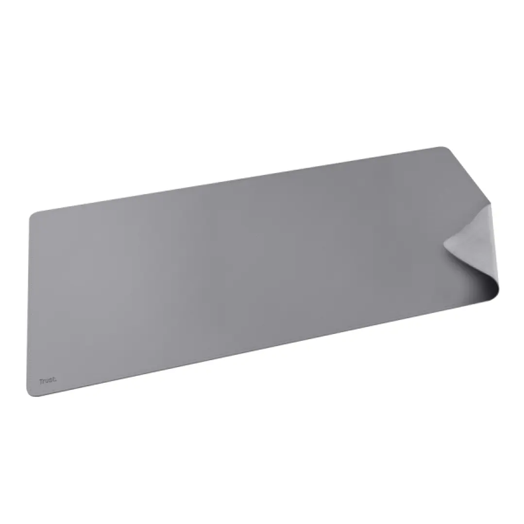 Trust Benya Alfombrilla de Escritorio XXL - PVC - Superficie Suave - Antideslizante - Flexible - 430x900mm - Color Gris 1