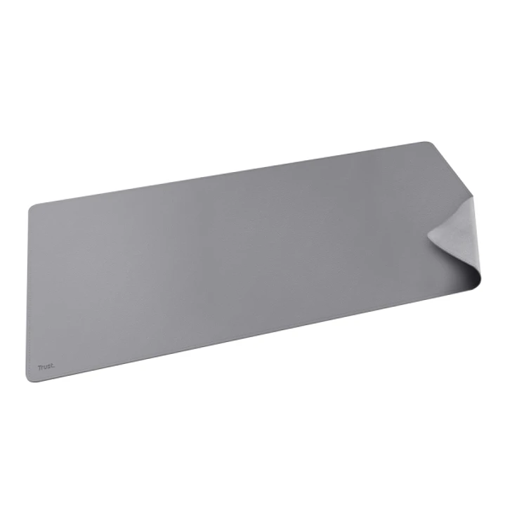 Trust Benya Alfombrilla de Escritorio XXL - PVC - Superficie Suave - Antideslizante - Flexible - 430x900mm - Color Gris 1