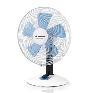 Orbegozo TF 0148 Ventilador de Sobremesa con 4 Velocidades - Modo Silent y Turbo - Diseño Compacto y Mando Luminoso LED - Ideal para Dormitorio o Salo